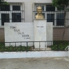 Saliha Hüseyin Özyavuz Orta Okulu Atatürk büstü dikim çalışması