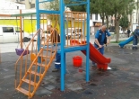 Aziziye Mülkiyeliler Parkı oyun gruplarının temizliği