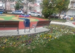 Mehmet Ali Akman Parkı dikim çalışması