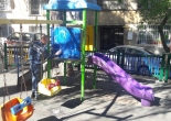Murat Reis Parkı oyun gruplarının temizlik çalışması
