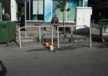 Şükrü Saraçoğlu Caddesi Çöp Konteynırı Sabitleme Korkuluğu Boya Çalışması