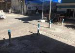Alsancak Mahallesi Yüzbaşı Şerafettin Bey Sokak Bariyerleri Yağlı Boya Çalışması