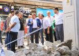Başkan Batur Yıkılan Şadırvanın Aynı Şekilde Yapılması İçin Talimat Verdi