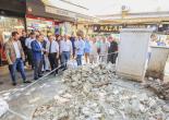 Başkan Batur Yıkılan Şadırvanın Aynı Şekilde Yapılması İçin Talimat Verdi