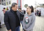 Batur’dan Konak’ın Çadır Kentine Ziyaret