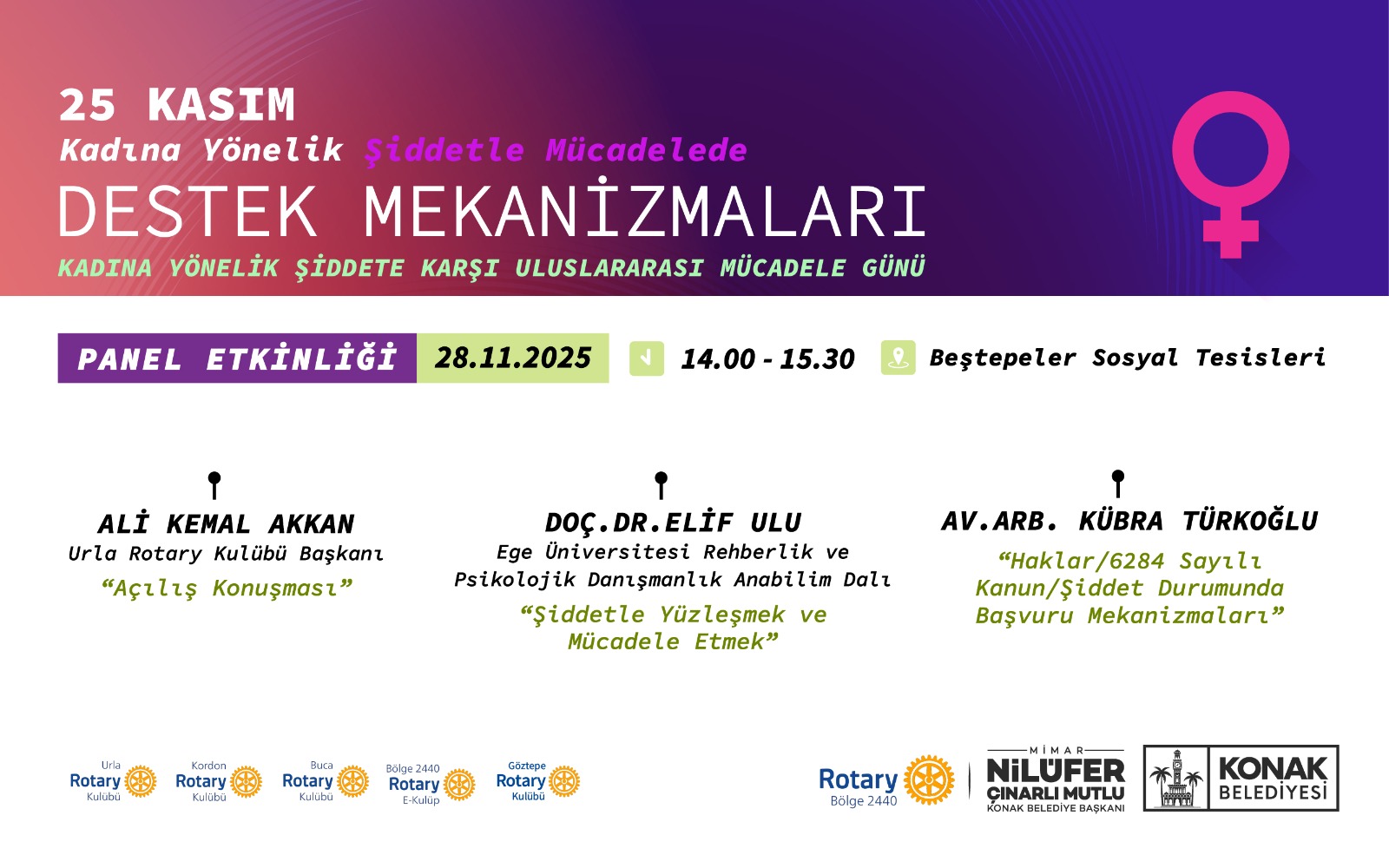 25 Kasım Kadına Yönelik Şiddetle Mücadelede Destek Mekanizmaları