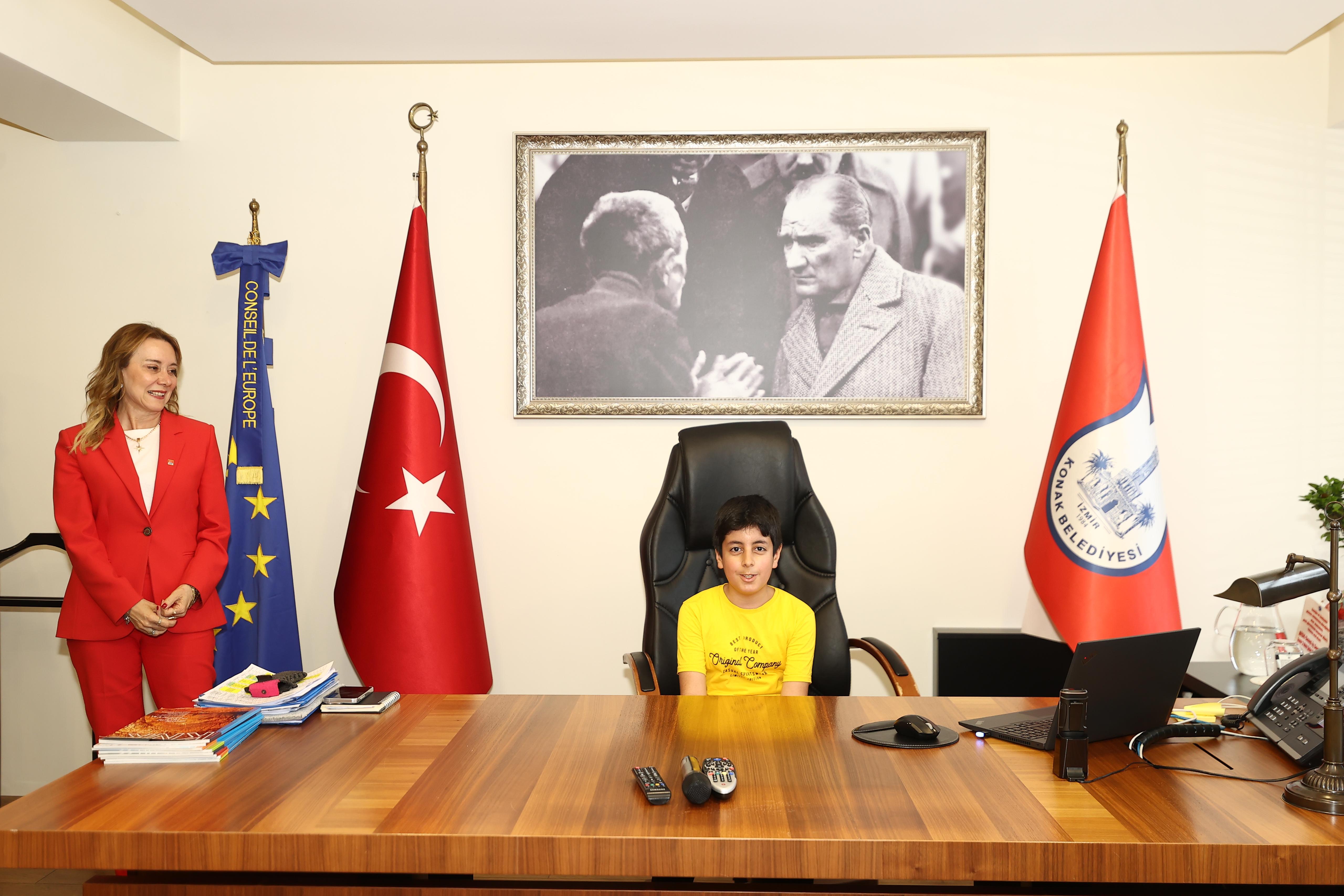 Konak’ta Çocuk Başkanlardan Anlamlı Mesaj